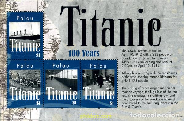 Sellos: 278918 MNH PALAU 2012 TITANIC - Foto 1
