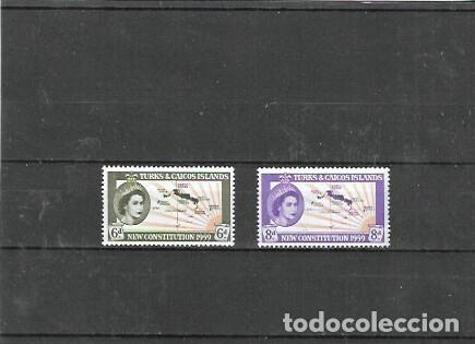 Sellos: TURKS Y CAIQUE N&ordm; 177 AL 178 (*) CHARNELA - Foto 1