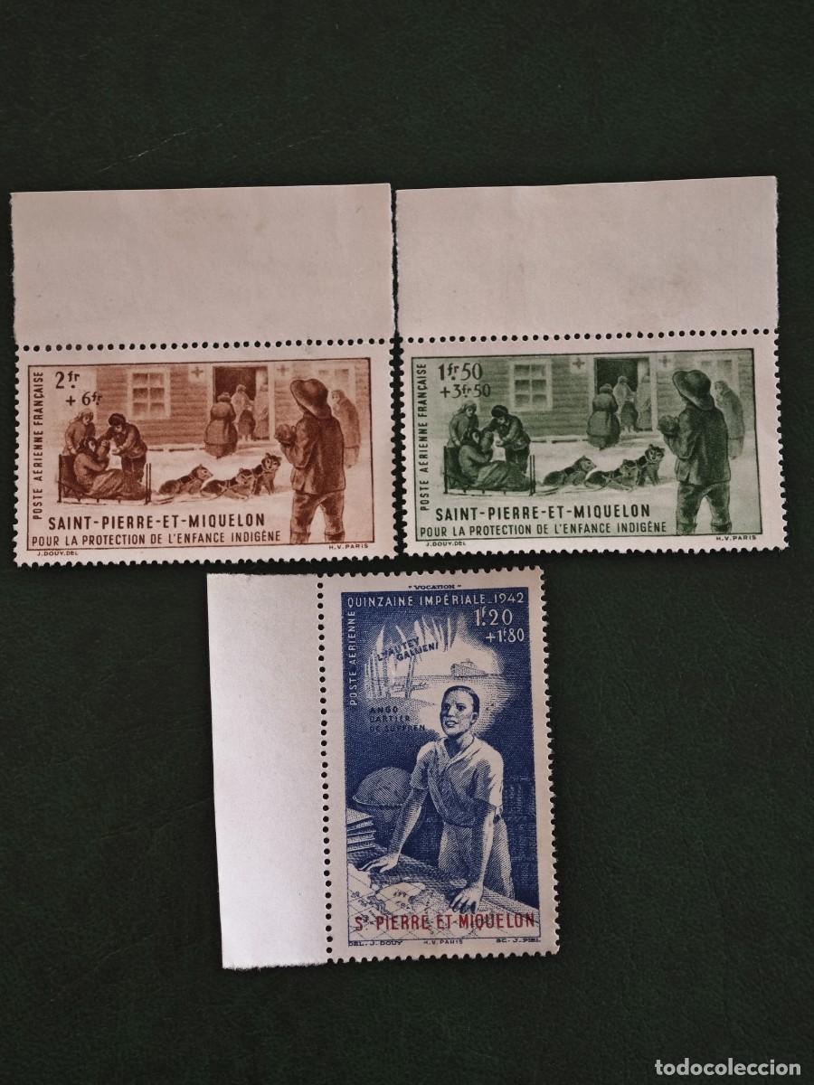 Sellos: 1942 Sant Pierre e Miquel&oacute;n - Foto 1