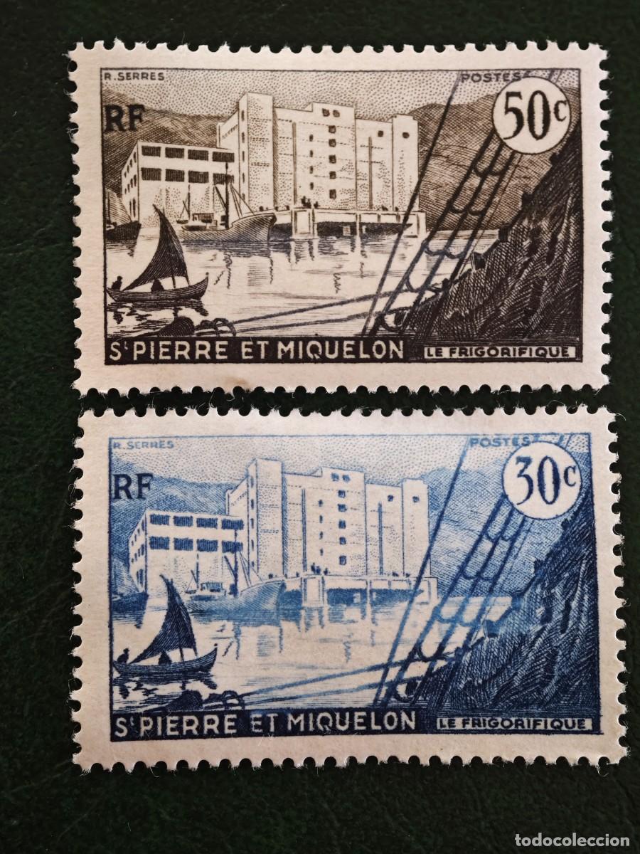 Sellos: 1955 Sant Pierre e Miquel&oacute;n - Foto 1