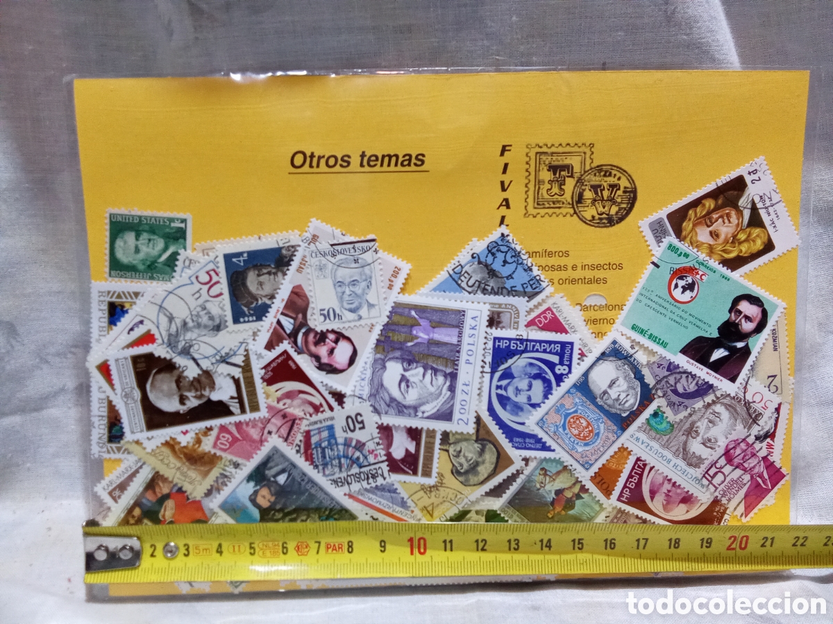 Sellos: CONJUNTO DE 100 SELLOS DE PERSONAJES - Foto 2