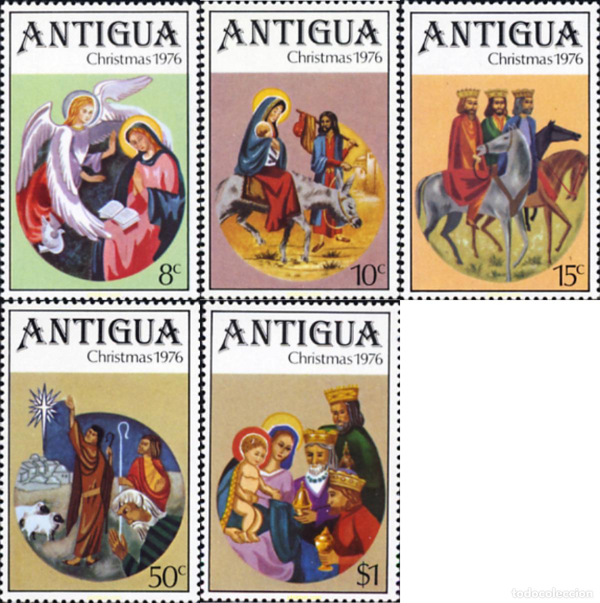 Sellos: 194294 MNH ANTIGUA 1976 NAVIDAD - Foto 1
