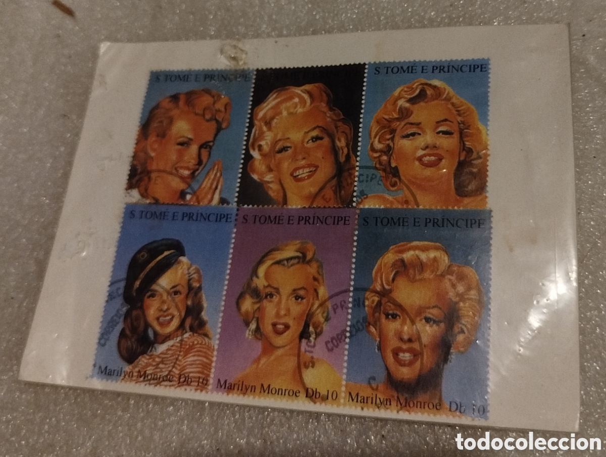 Sellos: Sellos 9 Marylin. S. Tom&eacute; E. Principe - Foto 1