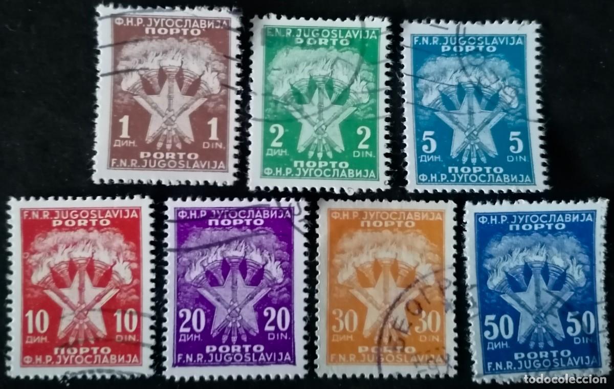 Sellos: YUGOSLAVIA 1946 / 47 - FRANQUEO . - Foto 1