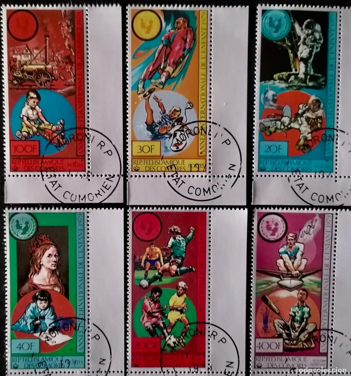 Sellos: COMORAS 1979 - A&Ntilde;O DEL NI&Ntilde;O . - Foto 1