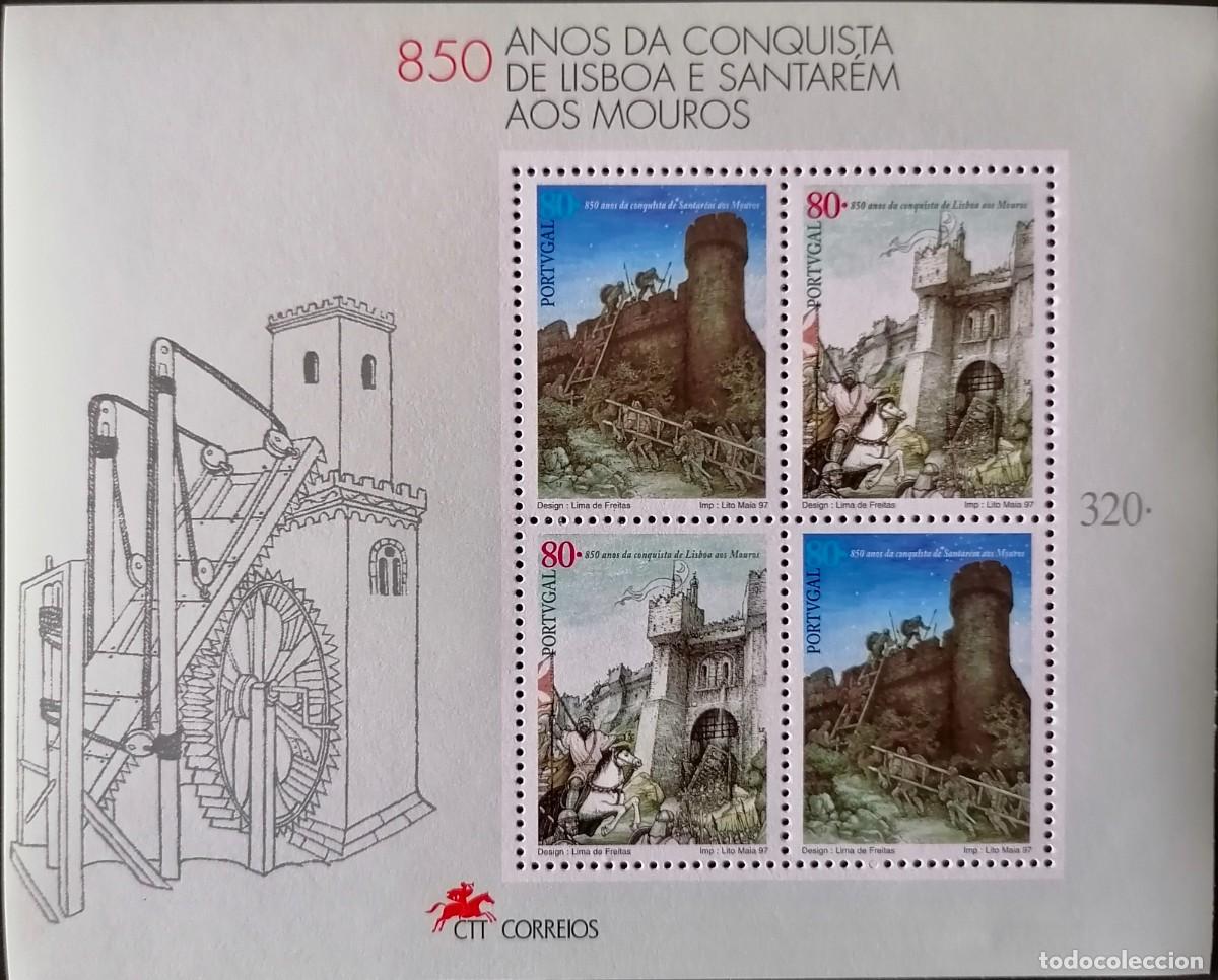 Sellos: PORTUGAL 1997 - HB ANIVERSARIOS . - Foto 1