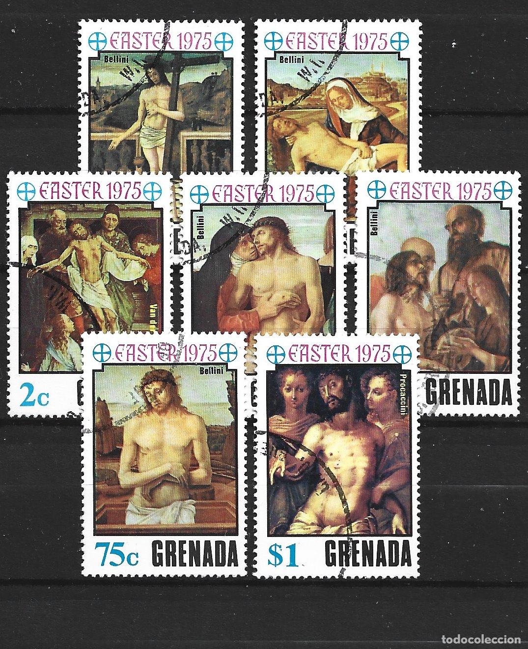 Sellos: GRANADA YVERT NUM. 597/603 SERIE COMPLETA USADA - Foto 1