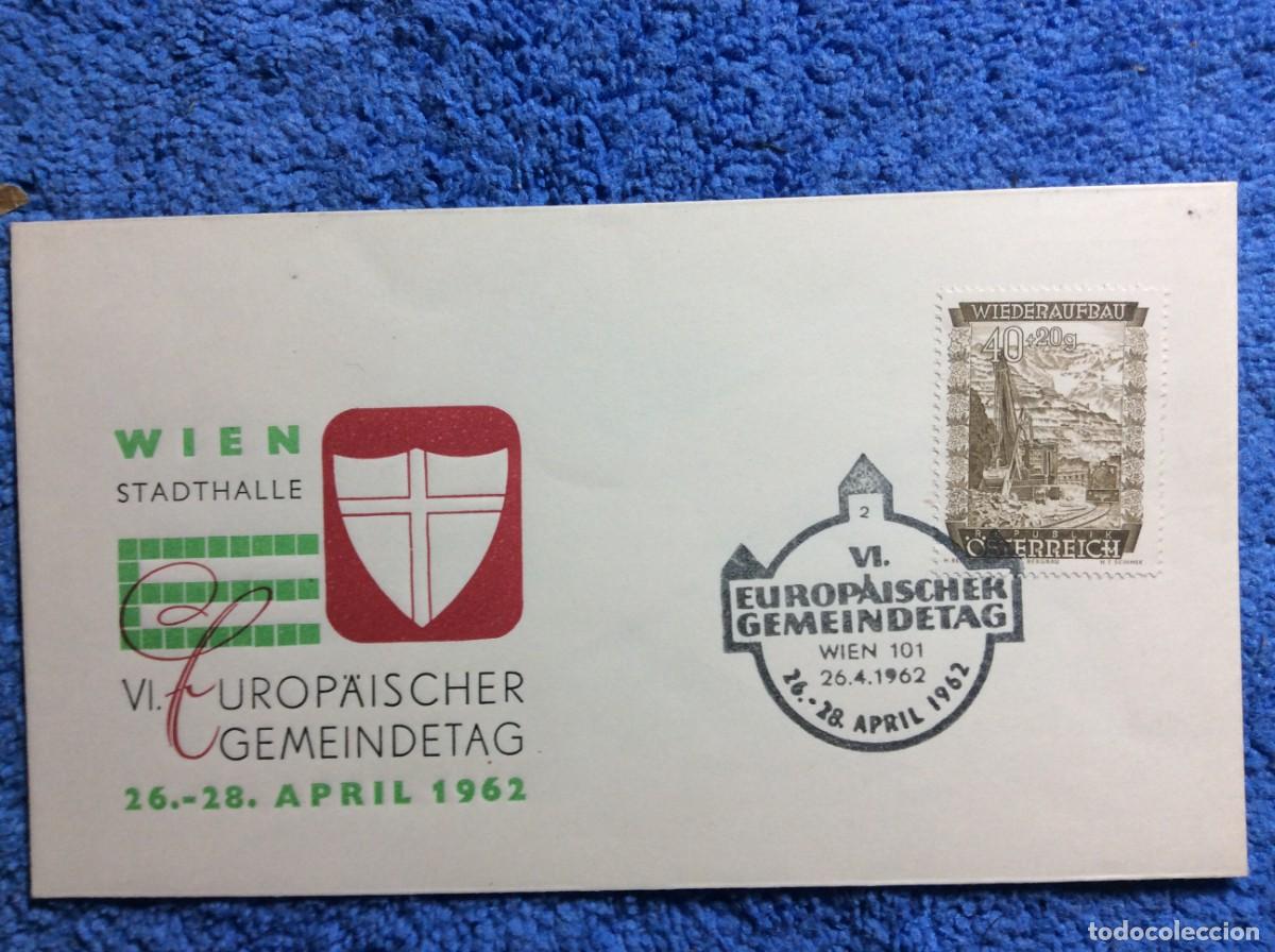 Sellos: AUSTRIA. 1962 SOBRE TEM&Aacute;TICO (1AAO76) - Foto 1