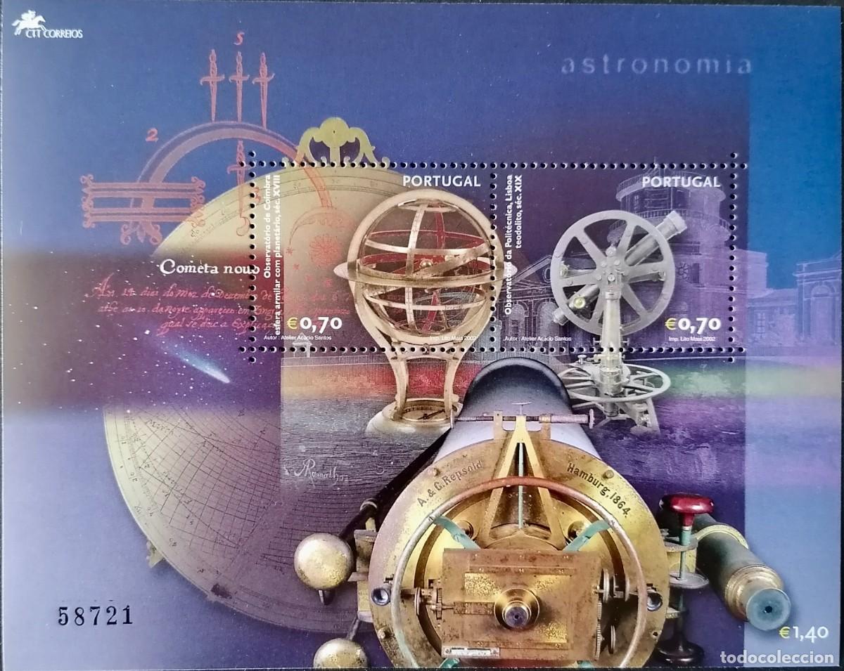 Sellos: PORTUGAL 2002 - HB ASTRONOM&Iacute;A . - Foto 1