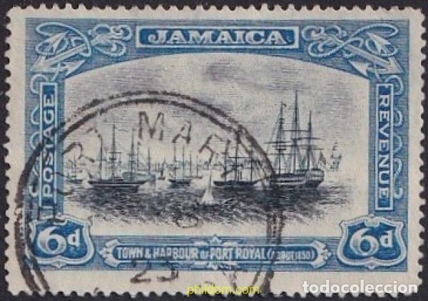 Sellos: 773238 USED JAMAICA 1921 FILIGRANA MULTIPLE - Foto 1