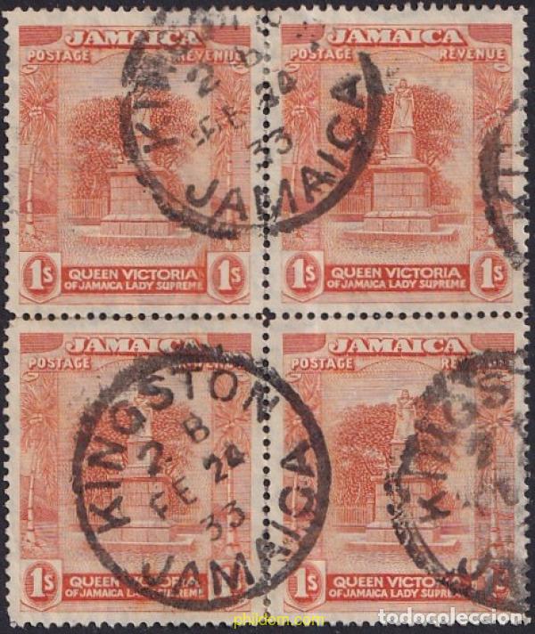 Sellos: 773239 USED JAMAICA 1921 FILIGRANA MULTIPLE - Foto 1