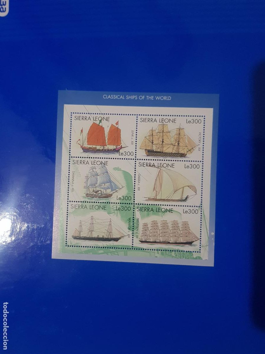 Sellos: BARCOS- SIERRA LEONA A&Ntilde;O 199 - Foto 1