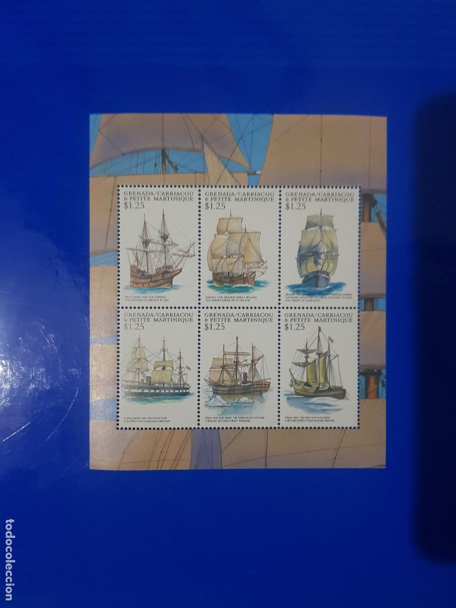 Sellos: BARCOS- GRENADA A&Ntilde;O 2001 - Foto 1