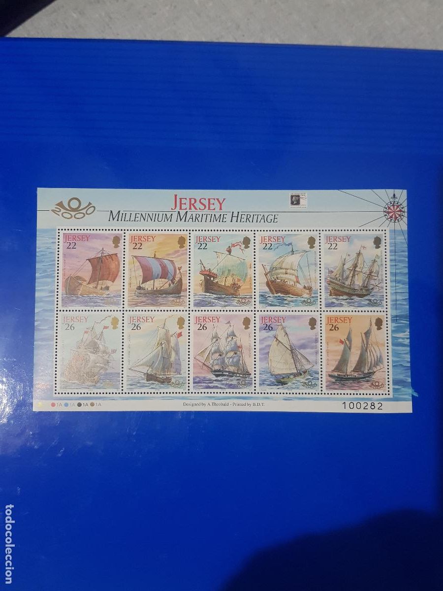 Sellos: BARCOS- JERSEY A&Ntilde;O 2000 - Foto 1