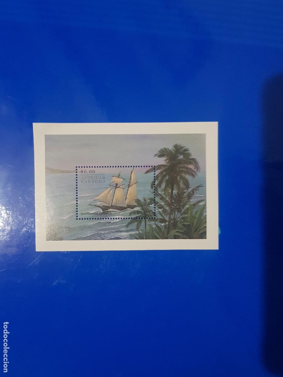 Sellos: BARCOS-ANTIGUA BARBUDA A&Ntilde;O 2000 - Foto 1