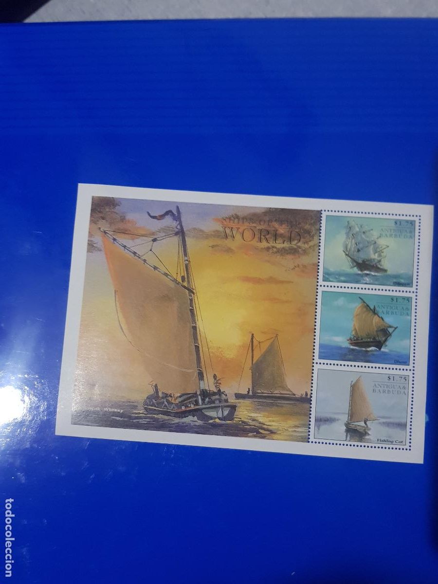 Sellos: BARCOS-ANTIGUA BARBUDA A&Ntilde;O 2000 - Foto 1
