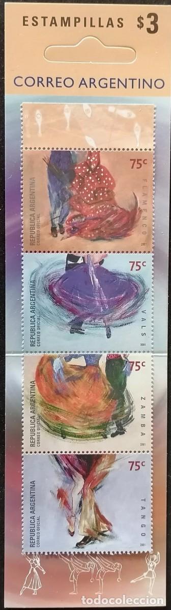 Sellos: ARGENTINA 2001 - BANDA VERTICAL / DANZAS . - Foto 2
