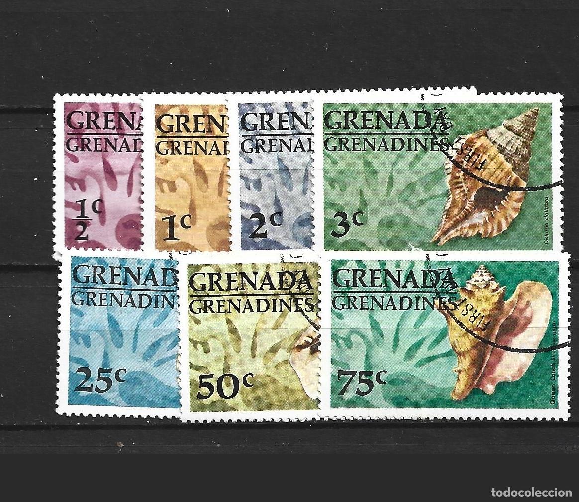 Sellos: GRANADA - GRANADINAS YVERT NUM. 125/131 SERIE COMPLETA USADA - Foto 1