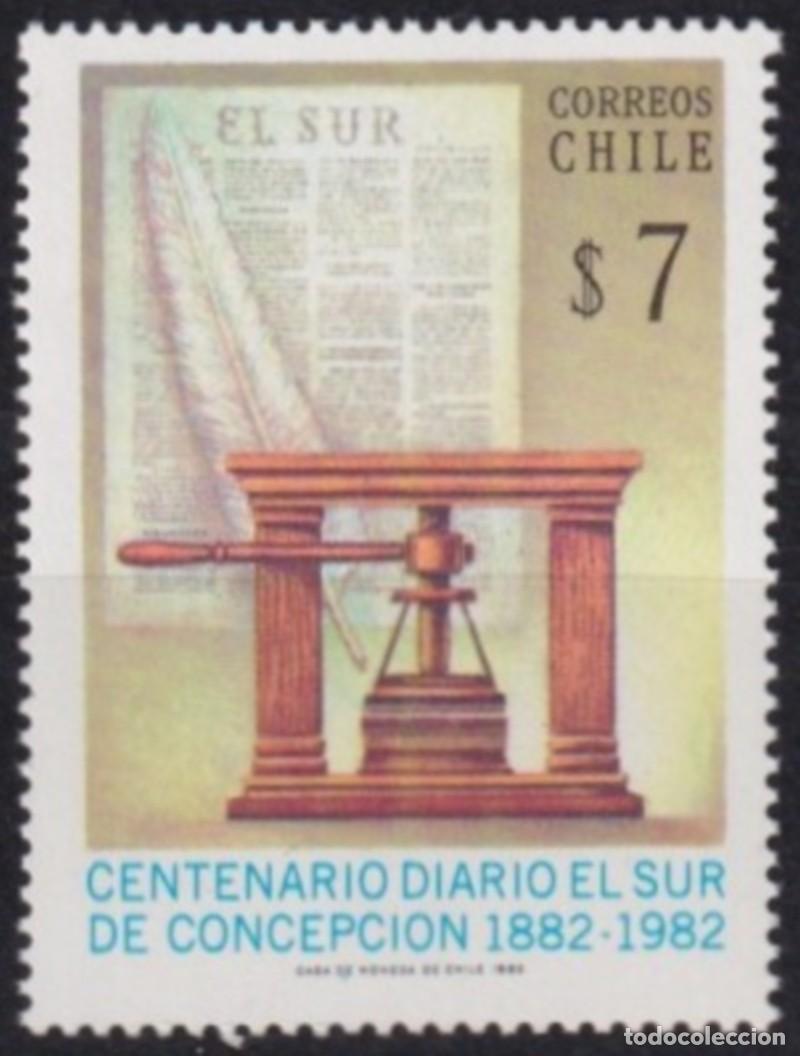 Sellos: F-EX60422 CHILE MNH 1982 EL SUR DE CONCEPCION NEWSPAPER CENTENARY. - Foto 1