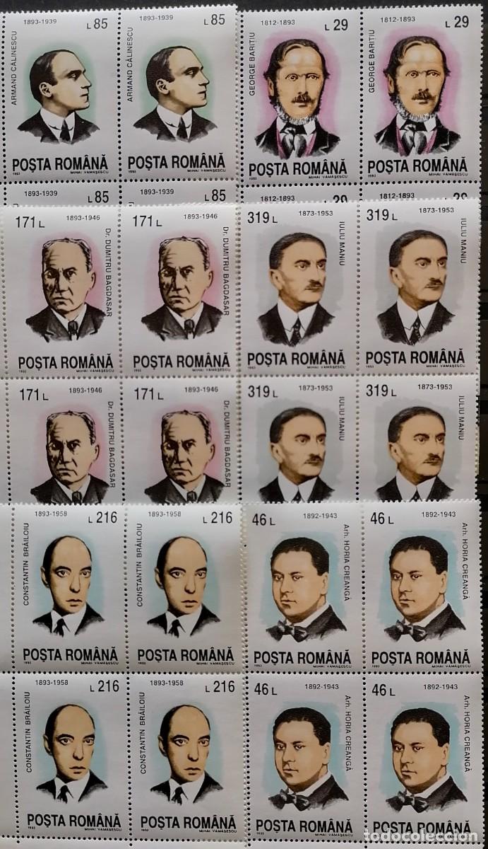 Sellos: RUMANIA 1993 - PERSONAJES . - Foto 1