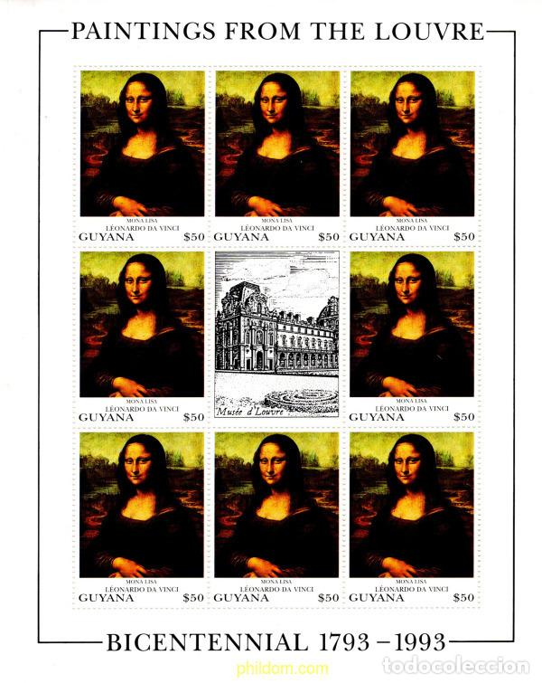 Sellos: 773717 MNH GUYANA 1993 MONA LISA - Foto 1