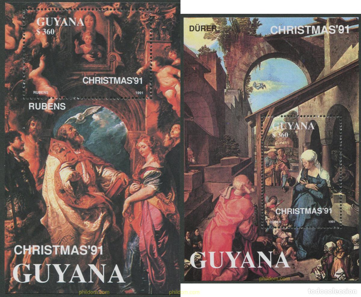 Sellos: 698303 MNH GUYANA 1991 NAVIDAD - Foto 1