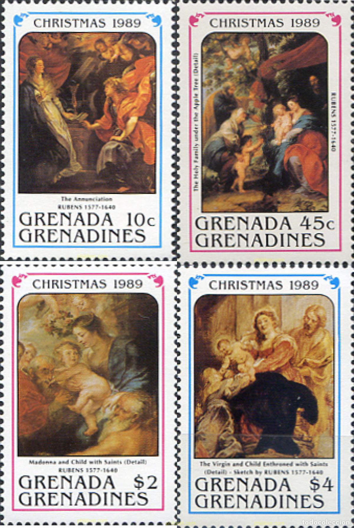 Sellos: 320411 MNH GRANADA GRANADINAS 1989 NAVIDAD - Foto 1