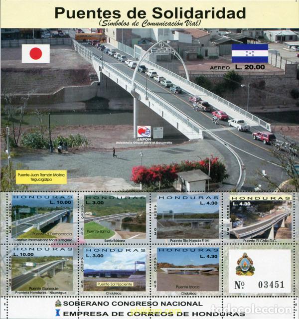 Sellos: 574332 MNH HONDURAS 2003 PUENTES SOLIDARIOS - Foto 1