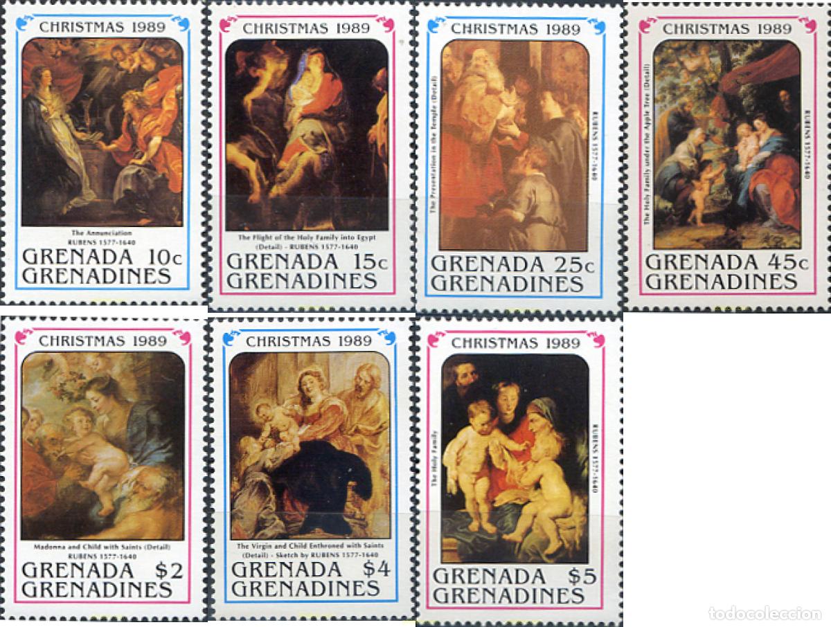 Sellos: 320140 MNH GRANADA GRANADINAS 1989 NAVIDAD - Foto 1