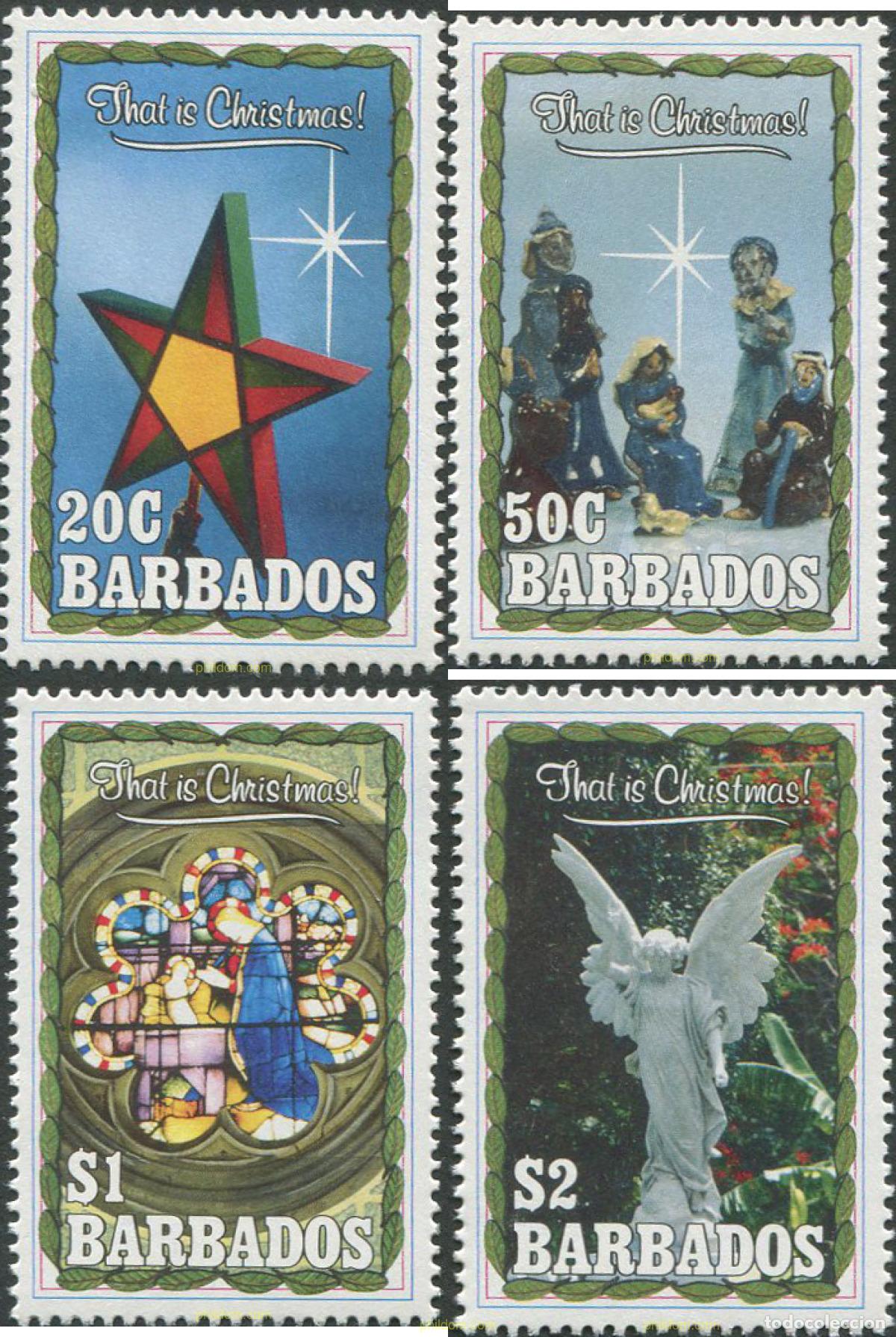 Sellos: 698344 MNH BARBADOS 1990 NAVIDAD - Foto 1