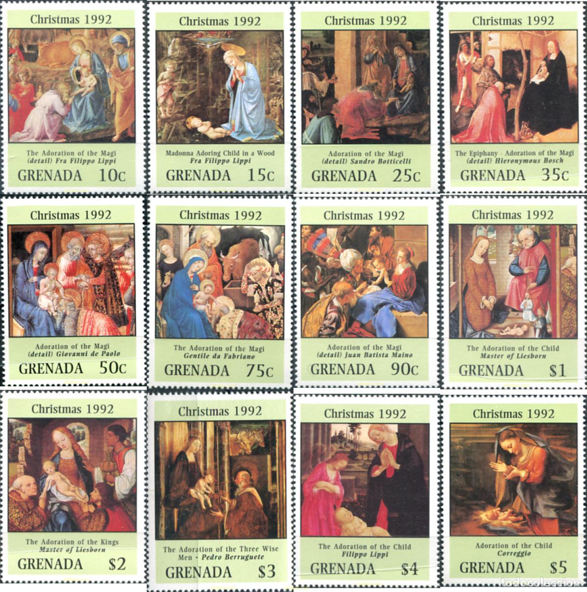 Sellos: 319374 MNH GRANADA 1992 NAVIDAD - Foto 1