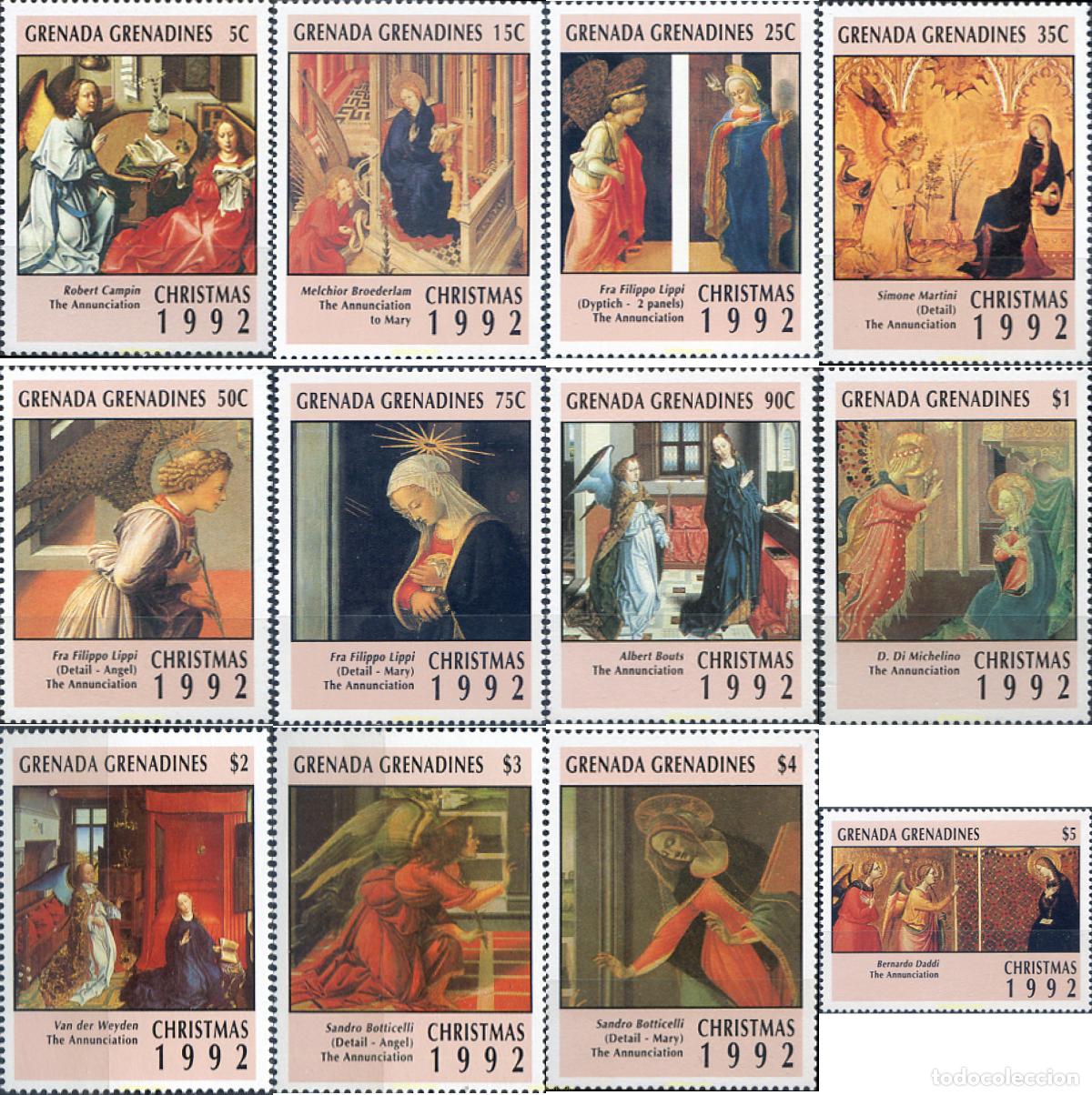 Sellos: 320193 MNH GRANADA GRANADINAS 1992 NAVIDAD - Foto 1