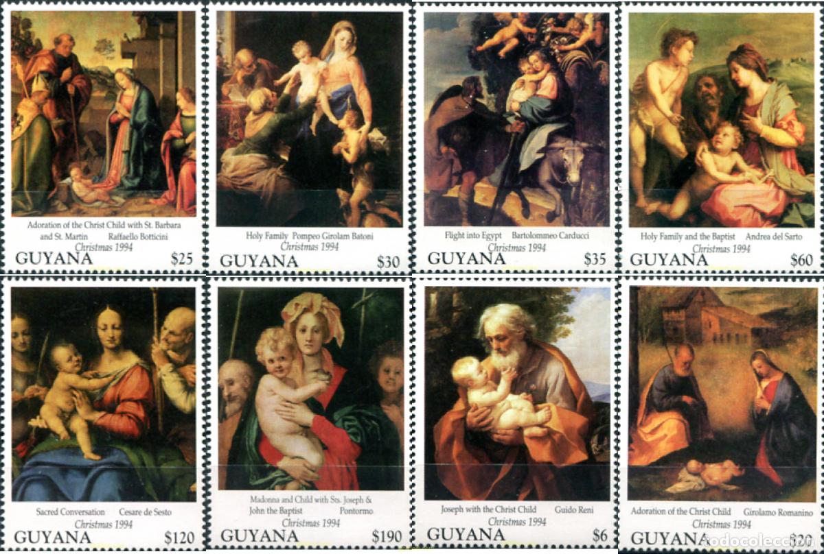 Sellos: 321438 MNH GUYANA 1994 NAVIDAD - Foto 1