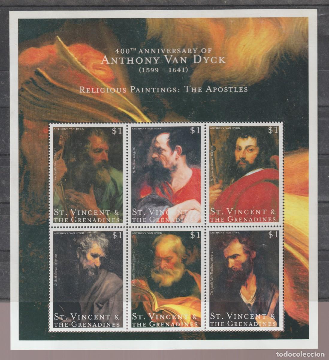 Sellos: Saint Vincent & Grenadines 2000 - Van Dyck bloc mnh** - Foto 1