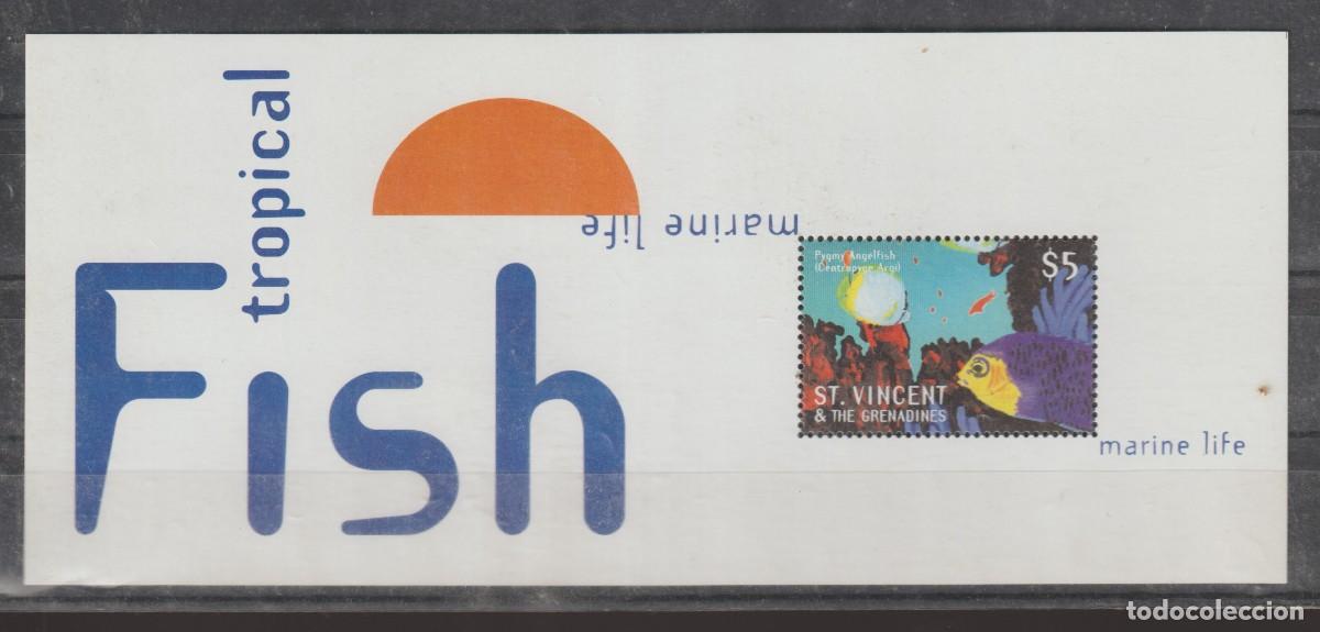 Sellos: Saint Vincent & Grenadines 2000 - Tropical fish bloc mnh** - Foto 1