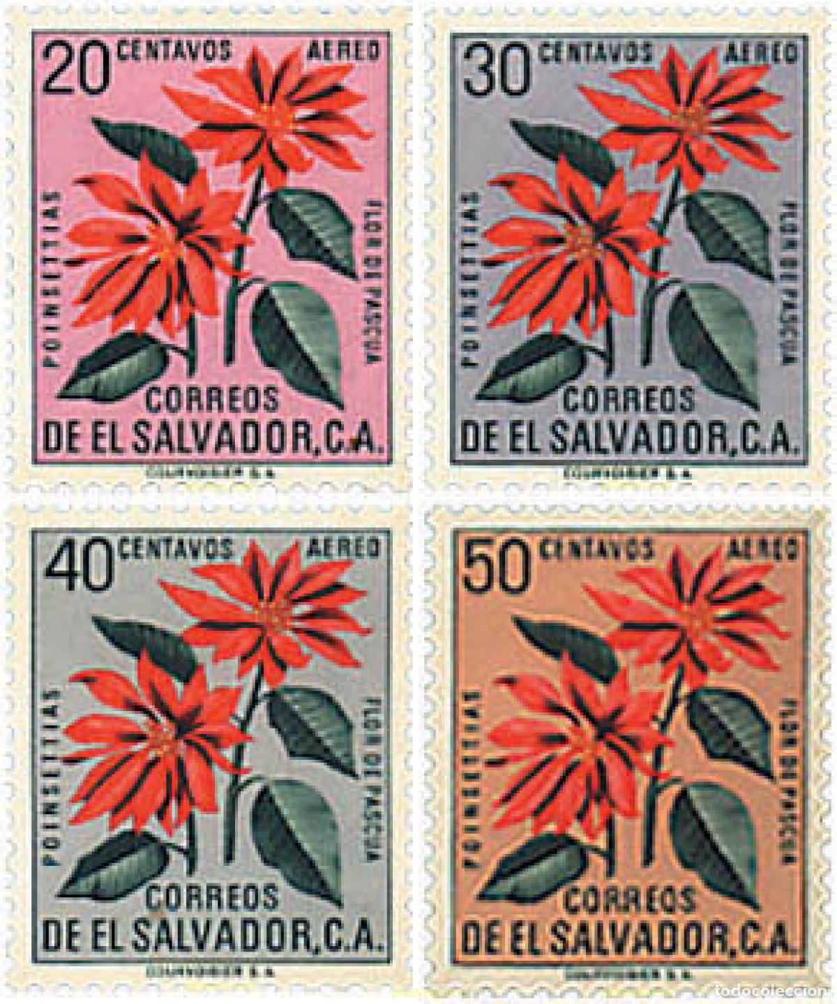 Selos: 718287 MNH EL SALVADOR 1960 FLOR DE NAVIDAD