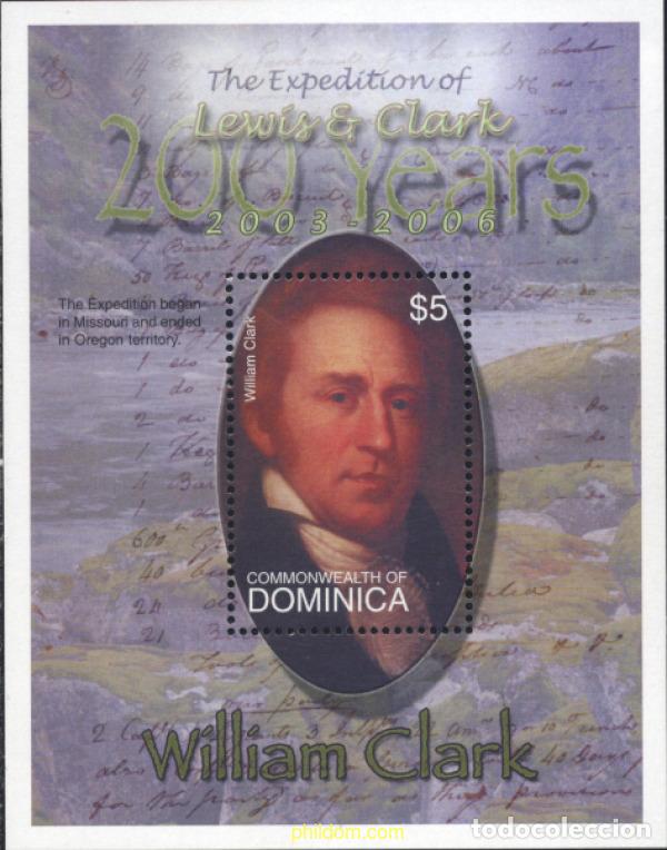 Stamps: 706186 MNH DOMINICA 2003 2 CENTENARIO DE LA EXPLORACION E LEWIS Y CLARK