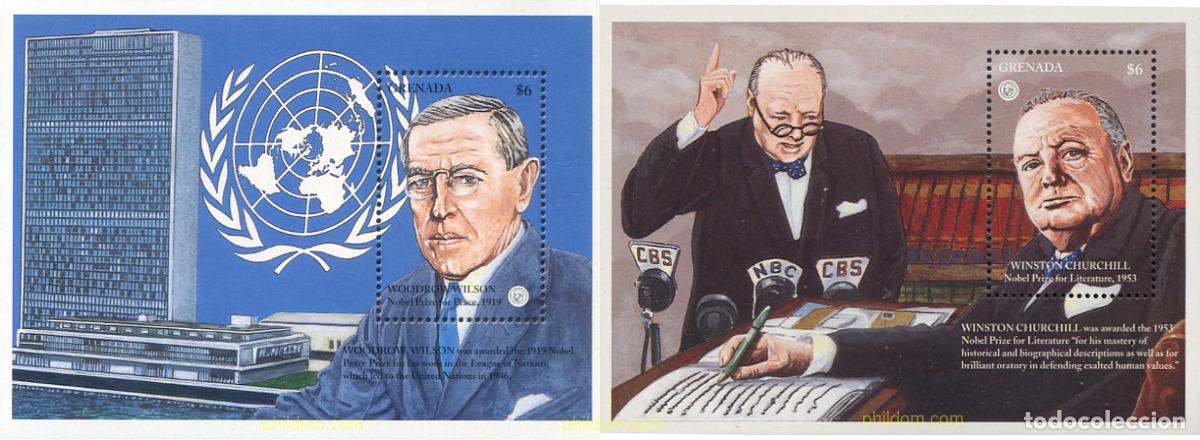 Sellos: 726956 MNH GRANADA 1995 PREMIOS NOBEL - Foto 1