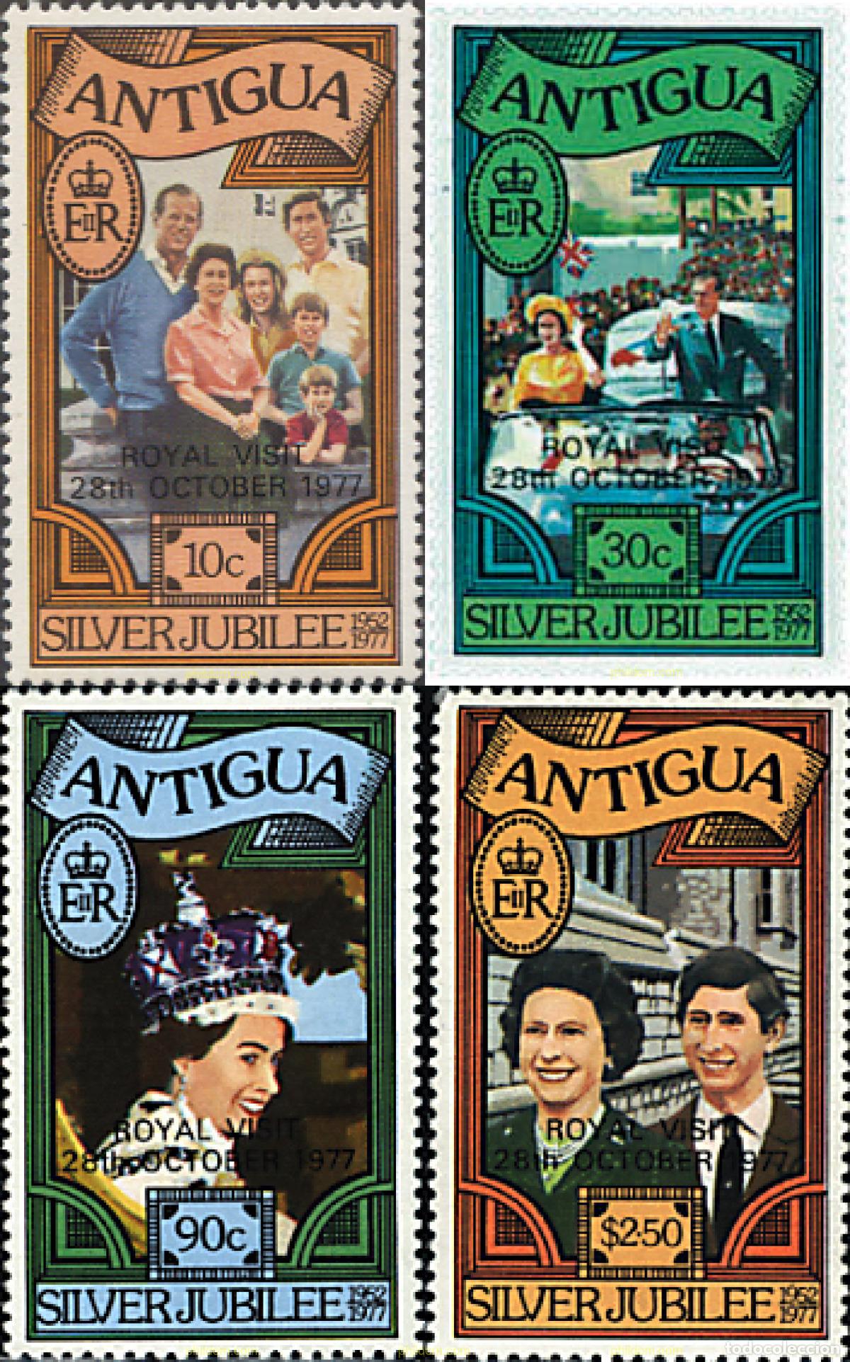 Timbres: 721772 MNH ANTIGUA 1977 VISITA REAL