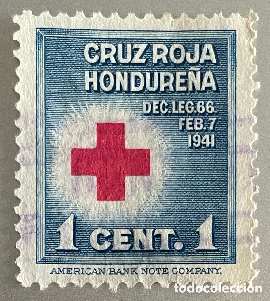 Sellos: Honduras. Cruz roja. 1941 - Foto 1