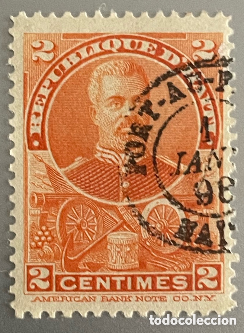 Sellos: Hait&iacute;. Presidente Simon Sam. 1898 - Foto 1