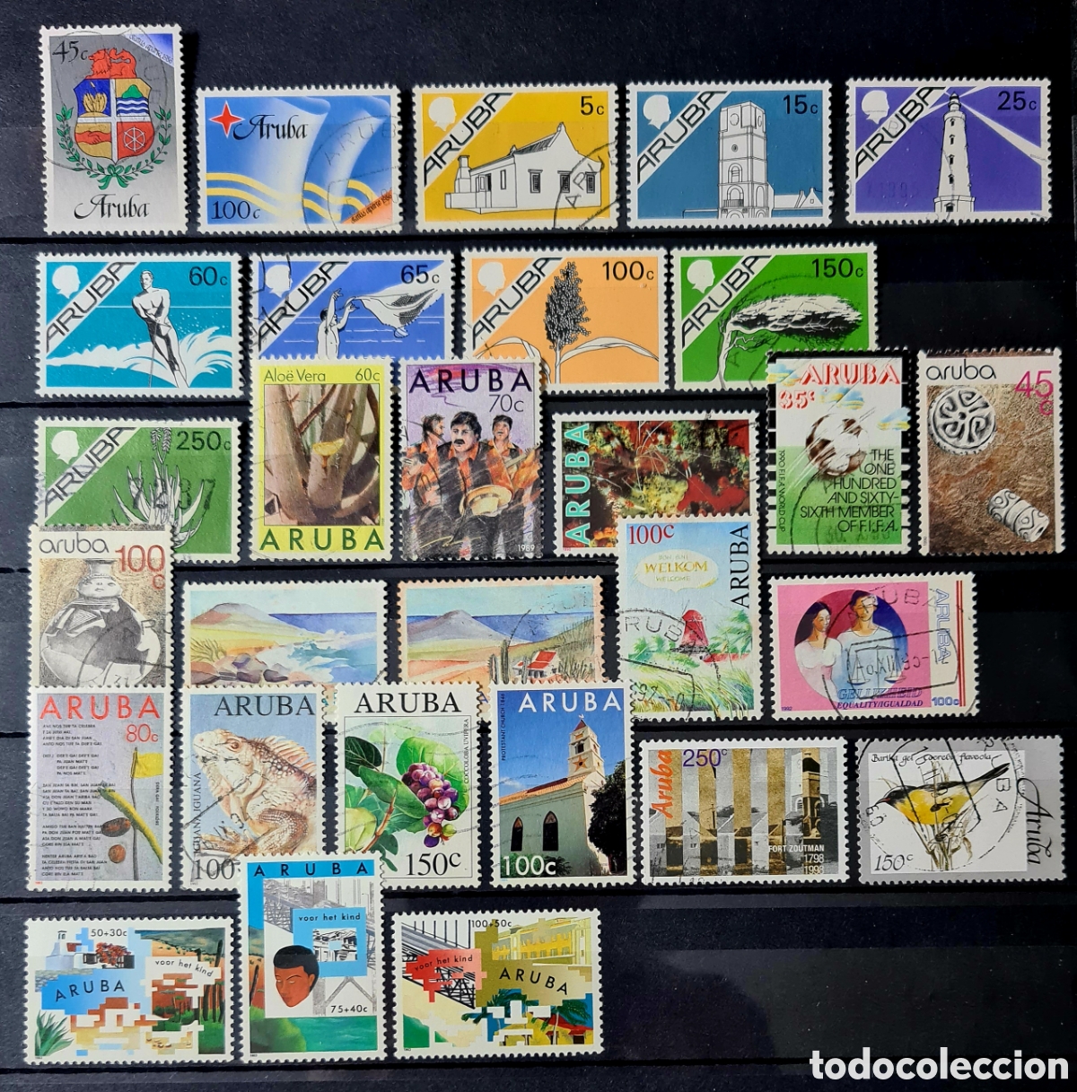 Sellos: Lote de Sellos de Aruba - Foto 1