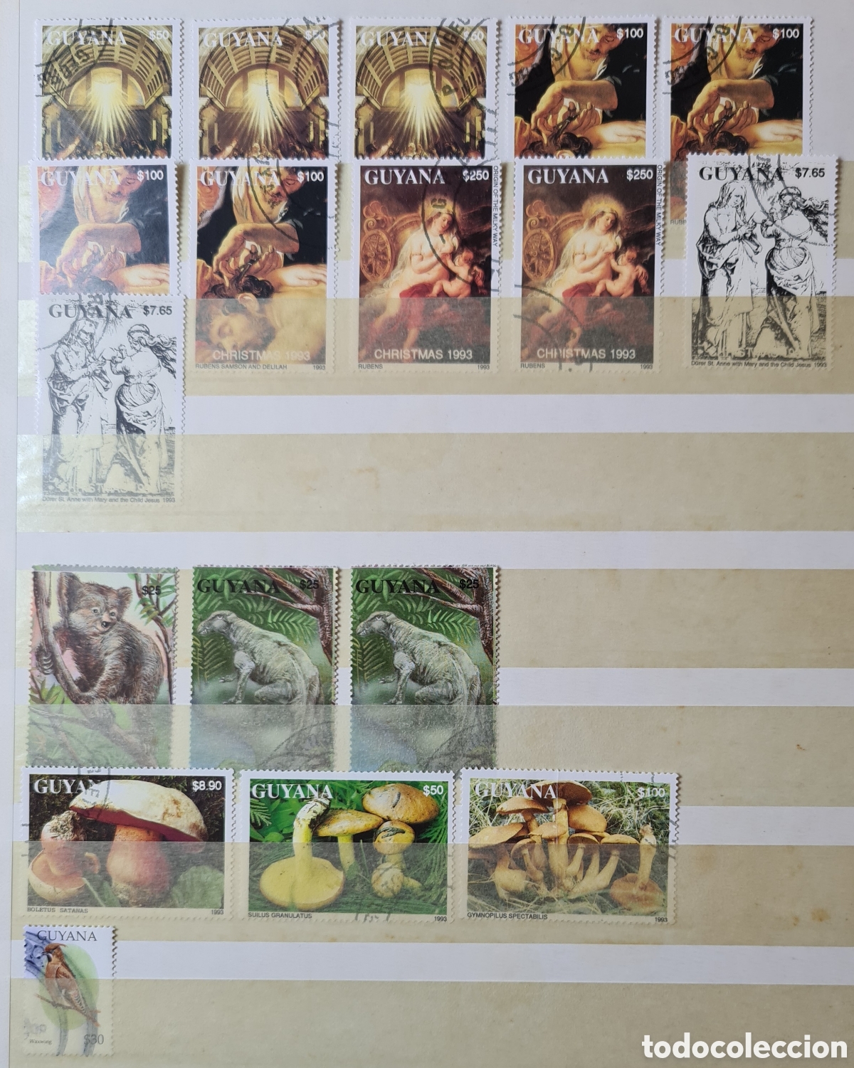 Sellos: Colecci&oacute;n de sellos de Guyana en &aacute;lbum - Foto 12