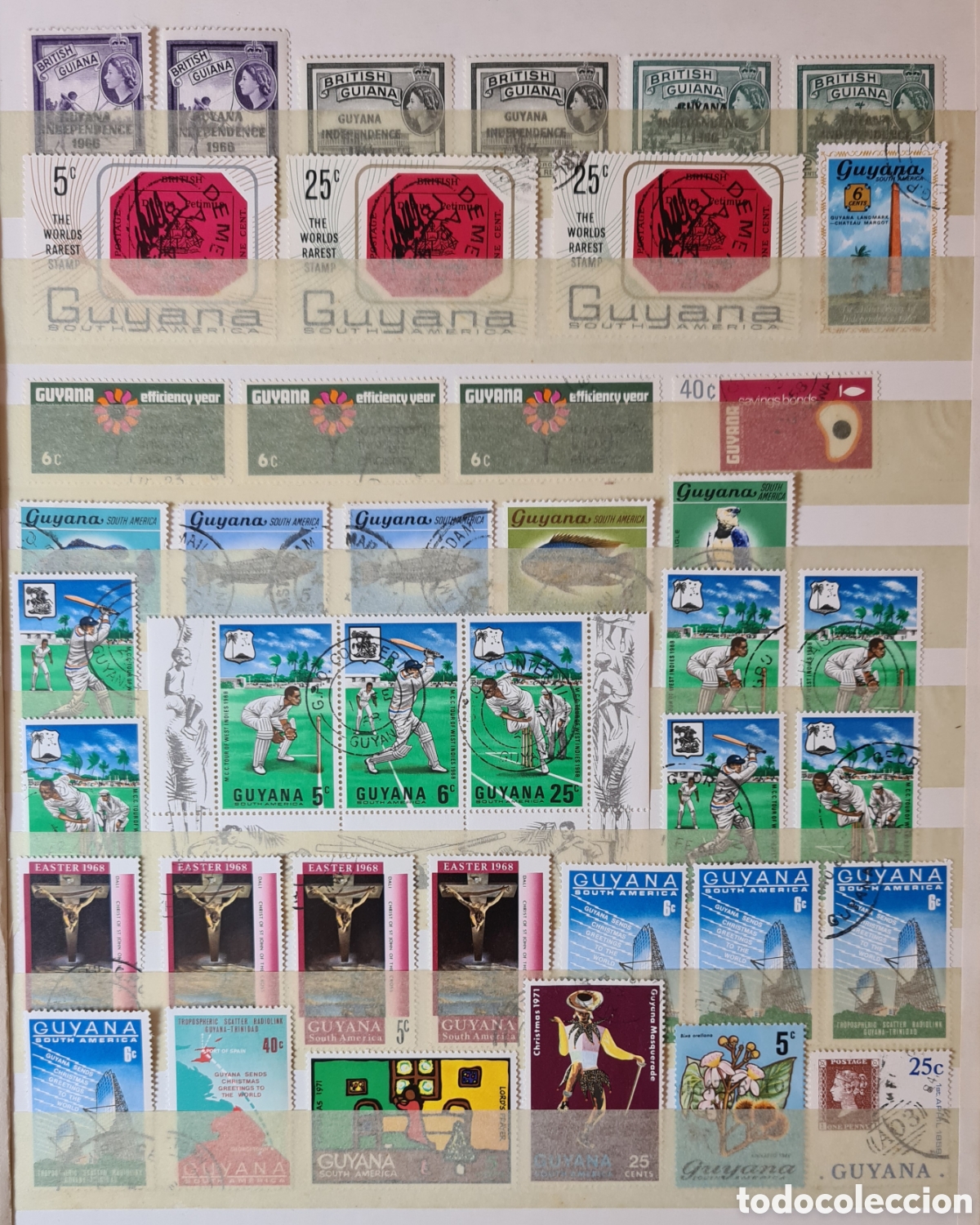 Sellos: Colecci&oacute;n de sellos de Guyana en &aacute;lbum - Foto 1