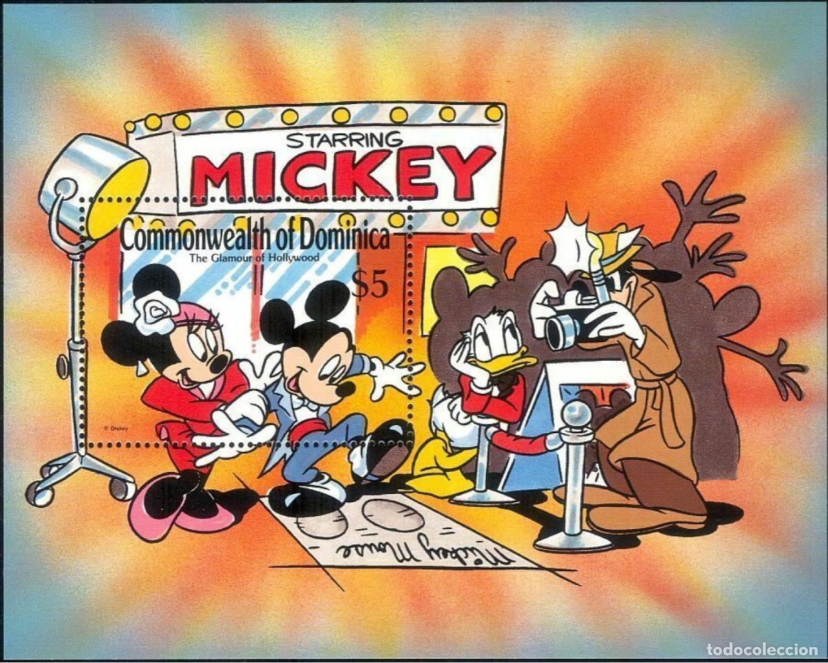 Sellos: DOMINICA 1989 SHEET MNH DISNEY - Foto 1