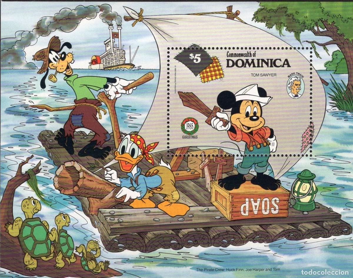 Sellos: DOMINICA 1985 SHEET MNH DISNEY - Foto 1