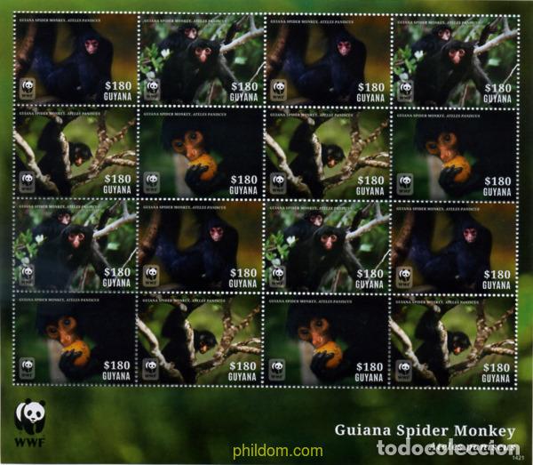 Sellos: 337672 MNH GUYANA 2014 PRIMATE - Foto 1