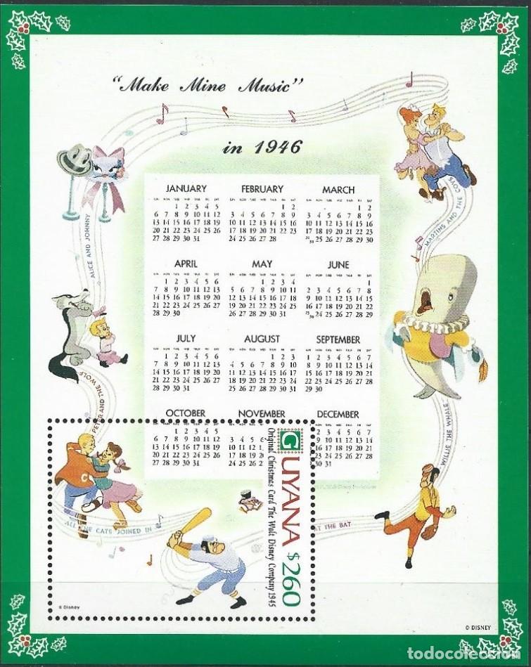 Sellos: GUYANA 1991 SHEET MNH DISNEY - Foto 1