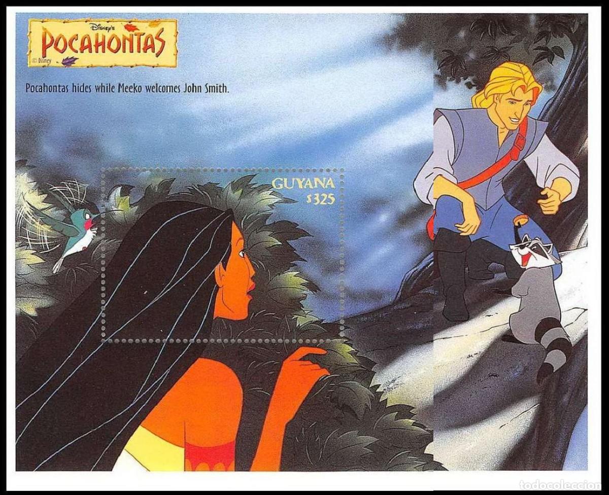 Sellos: GUYANA 1995 SHEET MNH DISNEY POCAHONTAS - Foto 1