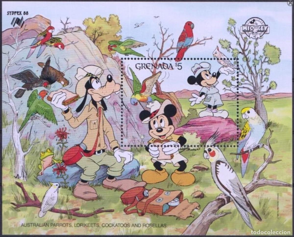 Sellos: GRENADA 1988 SHEET MNH DISNEY SYDPEX - Foto 1
